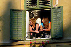  Looking from window
