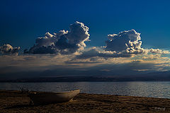  On the beach