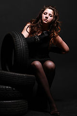 Lady in black