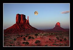 photo "Moon over Monument Valley"