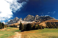 photo "Dolomites-landscape in the autumn"