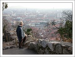 фото "A Boy Looking at the Roofs of Graz"