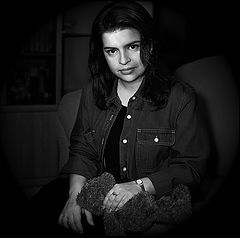 фото "Veronika And Her Teddy Bear"