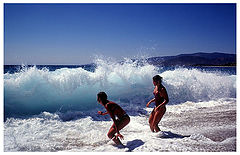 photo "Game with a wave"