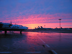 photo "Evening in the airport."