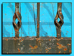 photo "Iron, on blue"
