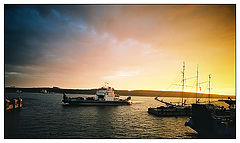 photo "Landscape with ferry"