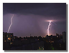 фото "Thunder-storm above city..."