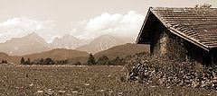 photo "Summer cottage outlooking the mountains"