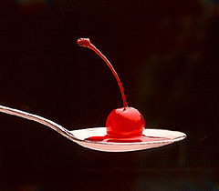 фото "spoon and cherry"
