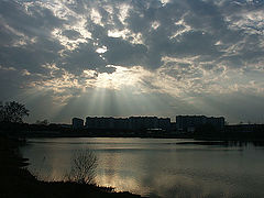 photo "Light goes from a hole in heavens..."