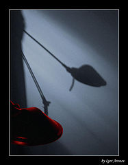 фото "A lamp in red and blue"
