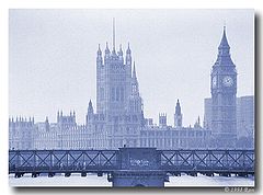 фото "Blue London... Seen From Waterloo Bridge"