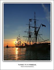 photo "Sunset in a Harbour"