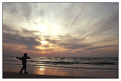 photo "Throwing stones into the sunset."