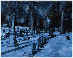 photo "Blue cemetery"