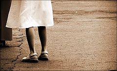 photo "Little girl with withe dress"