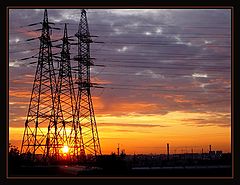 photo "Sunset industrial, ordinary...."