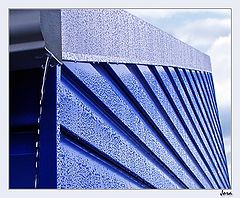 photo "Blue wall after a rain"