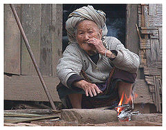 photo "Village`s oldest smoker"