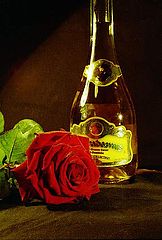 photo "Wine and rose"