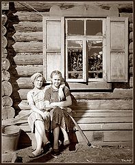 photo "Two girlfriends under window..."