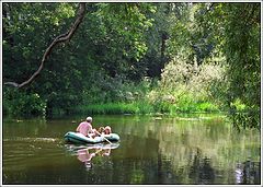 photo "Three in a boat, including a dog :)"