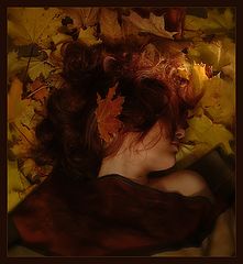 photo "Laying on a gold coverlet she sees gold dreams."