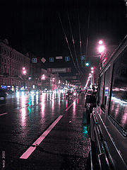 фото "Невский, ночь, дождь..."