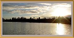 photo "Sunset on Blue Lake"