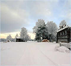 photo "Winter landscape in remote places"