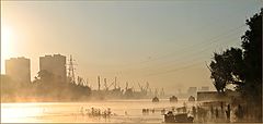 фото "Труженик-Солнце туман оживляет,"