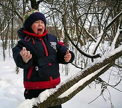 photo "Mama!!! What is such cold?!!!!"