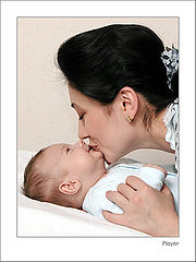 photo "Mom`s kiss"
