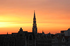 photo "sunset on brussels"