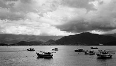 photo "Sunset  in Ubatuba bay"