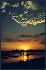 фото "Walking at the sunset..."