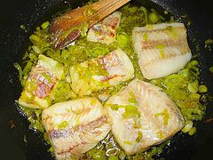 photo "fish with leeks"
