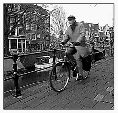 photo "Bicyclers in Amsterdam"