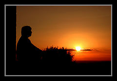 photo "looking the warm sunset"