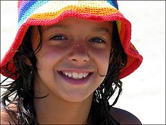 фото "Rainbow hat girl"