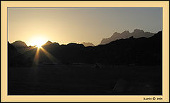 photo "sunset on aravijski / the egyptian sketches/"