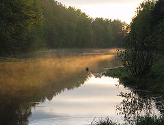 photo "Sunset on the river after a rain"