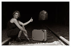 photo "... next day ...hitchhiking ...)"