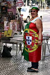 photo "Euro2004 - Portuguese woman"