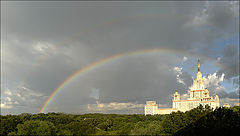 фото "Радуга над МГУ"