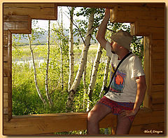 photo "Evening self-portrait at lake"