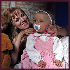 photo "Mammy! I want to be a doll today."