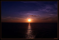 photo "Sunset in Pacific Ocean"