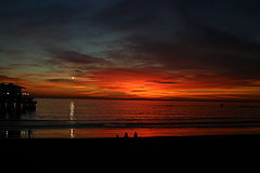 photo "Sunset in Santa Monica - CA"